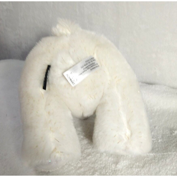 FAO Schwarz Sparklers Teddy Bear 10 Inch, Soft Plush, White NWT - Picture 4 of 7